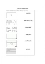 Countries that speak English - ESL worksheet by dilys