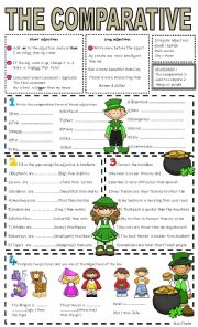 English Worksheet: the comparative