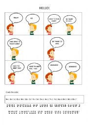 English Worksheet: HELLO