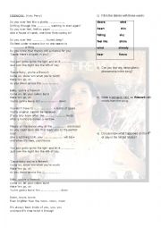 English Worksheet: Firework - song from Kate Perry