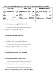 English Worksheet: comparative and superlative