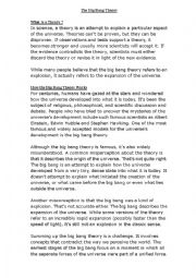 English Worksheet: The Big Bang Theory