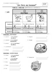English Worksheet: There is - There are QUESTIONS & ANSWERS 