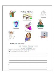 English Worksheet: Feelings adjectives