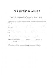 English Worksheet: INDEFINITE PRONOUN
