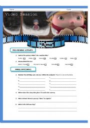 English Worksheet: Video Session 