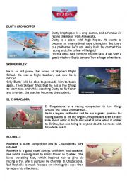 PLANES: the movie (Reading about the main characters)