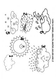 English Worksheet: Weather