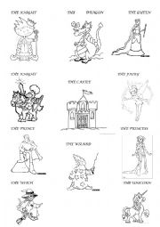 English Worksheet: Fairy tales dictionary
