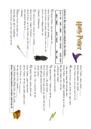 English Worksheet: SONG about Harry Potter