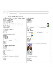English Worksheet: mexican secundary global exam guide 1st grade