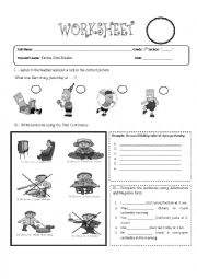 English Worksheet: Past Continuous 