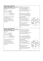 English Worksheet: be going to- intentions 
