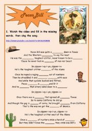 English Worksheet: Pecos Bill