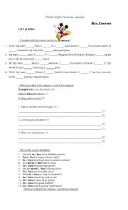 English Worksheet: Present Simple 