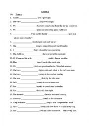 English Worksheet: Grammar