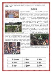 English Worksheet: DUBLIN