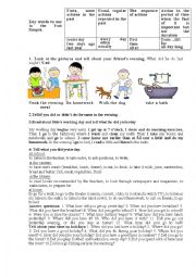 English Worksheet: lets play and talk with Past Simple