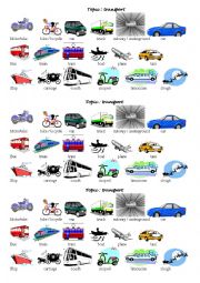 English Worksheet: transport