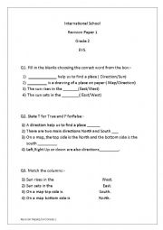 EVS Grade 2 Worksheet