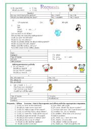 English Worksheet: Requests