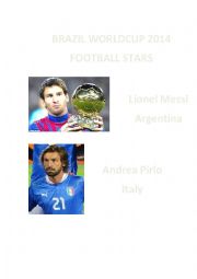 Brazil Worldcup 2014 Football Stars