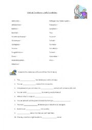English Worksheet: Medical Conditions