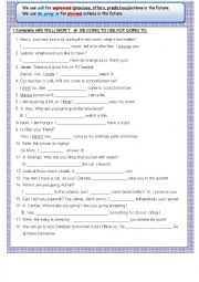 English Worksheet: Will or going to 2