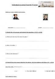 English Worksheet: Crime scene 