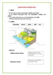 English Worksheet: ANDALUSIA LANDSCAPE