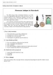 English Worksheet: Shopping for antiques in Morocco