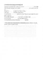 English Worksheet: health problems test