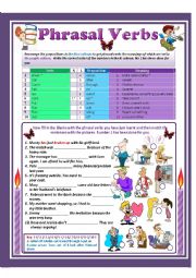 English Worksheet: Phrasal Verbs