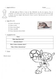 English Worksheet: Fuleco World Cup 2014