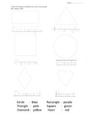 Shapes tracing