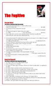 English Worksheet: Passive Voice and Reported Speech with 