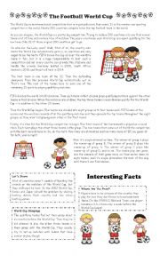 English Worksheet: The Football World Cup