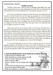 English Worksheet: The BFG