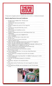 English Worksheet: Passive Voice and Conditionals with 