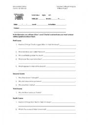 English Worksheet: Written project about sitcom Two and Half men