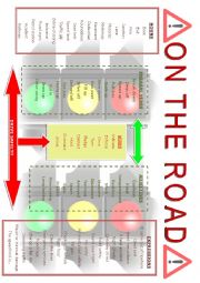 English Worksheet: On the road vocabulary