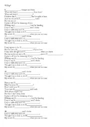 English Worksheet: Listening comprehension gap filling task. A song by Macy Gray (I try)