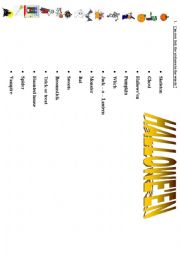 English Worksheet: Halloween