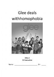 English Worksheet: Glee deals with homophobia