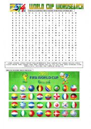 BRAZIL 2014: COUNTRIES & FLAGS