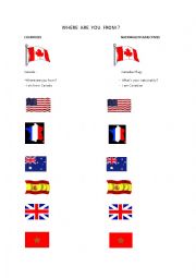 English Worksheet: where are you from?