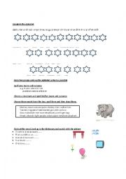 English Worksheet: The alphabet