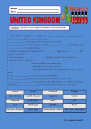 English Worksheet: United Kingdom:1