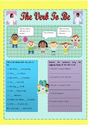 English Worksheet: The verb to be
