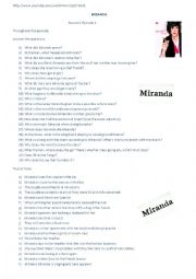 English Worksheet: Miranda Hart